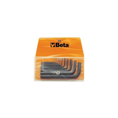 Beta Tools 96AS/B11 11-Piece Hex Key Set in Plastic Pouch, Black Oxide