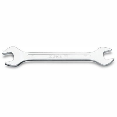 Beta Tools 55 Series Double End/Open End Wrench, Matte Chrome Finish, Metric, 24x27 mm