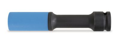 Beta Tools 720LCL 17 Wheel Nut Impact Socket, Long, Series, Colored Polymeric Insert, 150 mm long