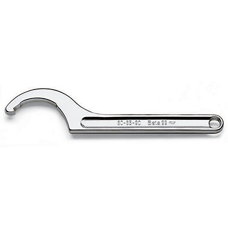 Beta Tools 99 Series Fixed-Hook Spanner Wrench with Square Nose, 52-58mm