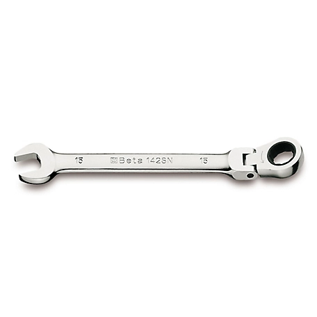 Beta Tools 42SN 12-point Flex head, Ratcheting Combination Wrench, 13 mm