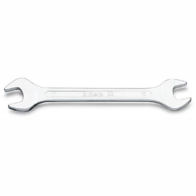 Beta Tools 55 Series Double End/Open End Wrench, Matte Chrome Finish, Metric, 35x38 mm