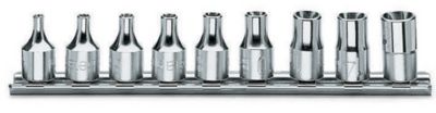 Beta Tools 910FTX/SB9 Set of 9 3/8 in. Drive Torx Sockets