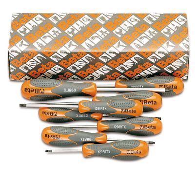 Beta Tools Screwdrivers for Tamper-Resistant Torx Head Screws, 8 pc.