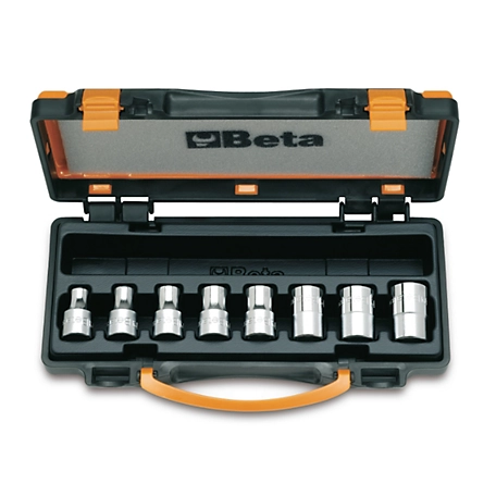 Beta Tools 920FTX/C8 Set of 8 1/2 in. Drive Torx Sockets