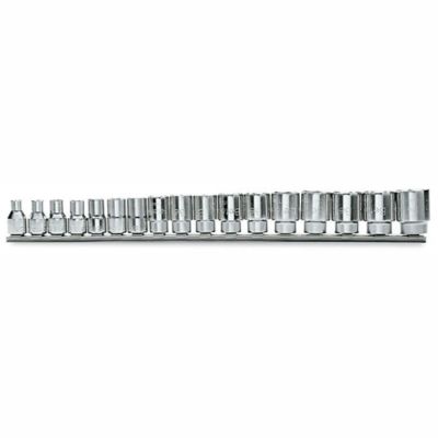 Beta Tools 910B/SB17 17-piece 3/8 in. Drive Socket Set on Rail