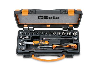 Beta Tools 900/C13 18-piece 1/4" Drive Socket and Accessories Set
