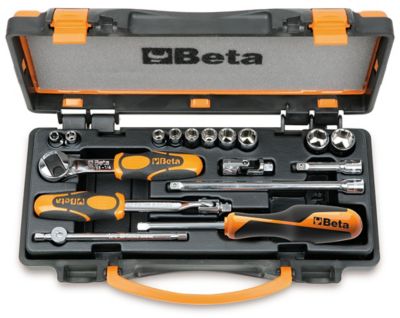 Beta Tools 900AS/C10 17-piece 1/4 in. Drive, 6-Point Socket Set