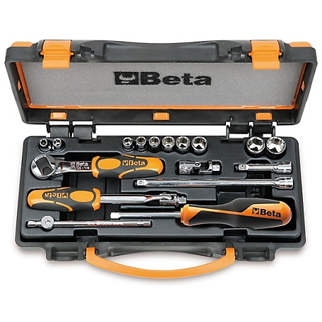 Beta Tools 900AS/C10 17-piece 1/4 in. Drive, 6-Point Socket Set