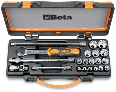 Beta Tools 910B/C16 21-piece 3/8 in. Drive Socket and Accessories Set