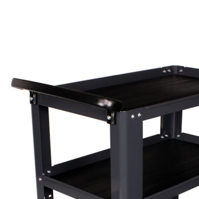 Image showing  Easy Trolley 3-Shelf Shop Cart, Gray