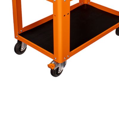 Image showing  C51 Easy Trolley 3-Shelf Shop Cart, Orange
