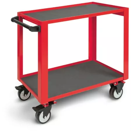 Beta Tools C51 R Easy Trolley 3-Shelf Workshop Trolley Red Tool Carts