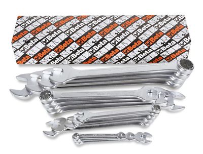 Beta Tools 42/AS 15-Degree Offset Combination Wrench Set, SAE 1/4 - 1 1/8 in., 17 pc.
