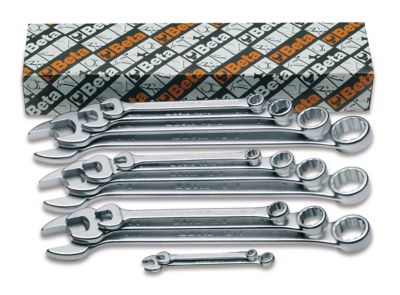 Beta Tools 42AS/16 15-Degree Offset Combination Wrench Set, SAE, 1/4 - 1 1/4 in., 16 pc.
