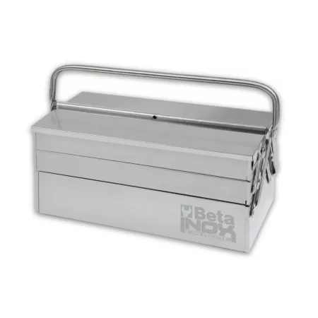 Beta Tools C20TSS Five-Section Cantilever Tool Box in Stainless Steel Tool Boxes