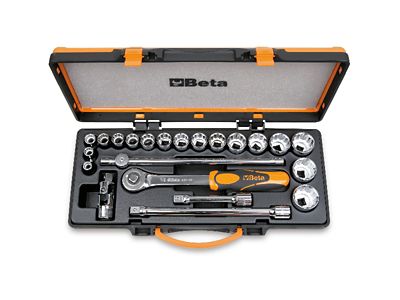 Beta Tools 920AS/C17X 22-piece 1/2" Drive Socket and Accessories Set