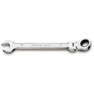 Image showing  142SN Flex Head Ratcheting Combination Wrenches, Chrome-Plated, 7mm-19mm, 13 pc.