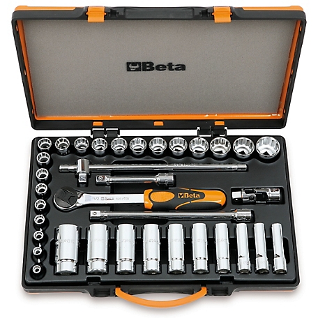 Beta Tools 920B/C30Q 35-piece 1/2" in. Drive Socket and Accessories Set