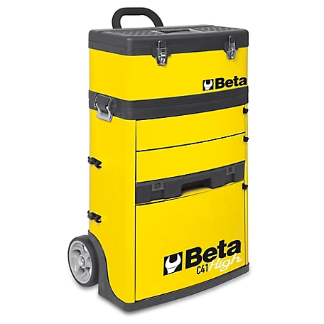 Beta Tools Two-Module Rolling Tool Chest, Yellow
