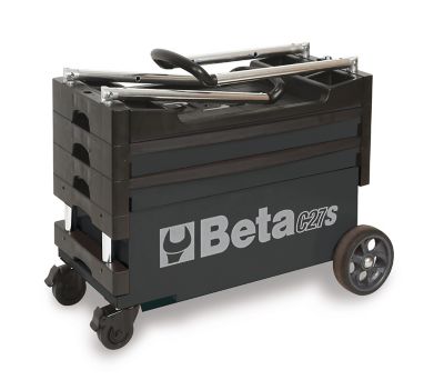 Image showing  Collapsible Rolling Tool Cart, Gray