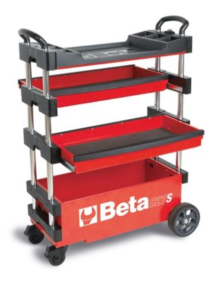 Beta Tools Collapsible Rolling Tool Cart, C27S R