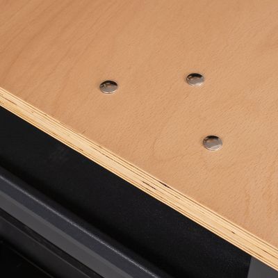 Image showing  RSC28 Super Tank Rolling Tool Cabinet with Wood Worktop and 10 Drawers, Gray