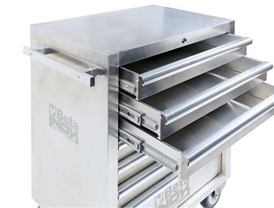 Image showing 1 th Beta Tools C04TSS/7 Stainless Steel Mobile Roller Cabinet with 7 Drawers
