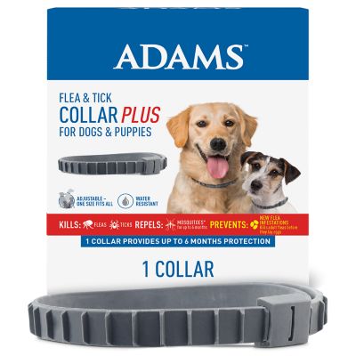 Adams F&T Collar Plus Dogs & Puppies 1 per box it helps reduce fleas