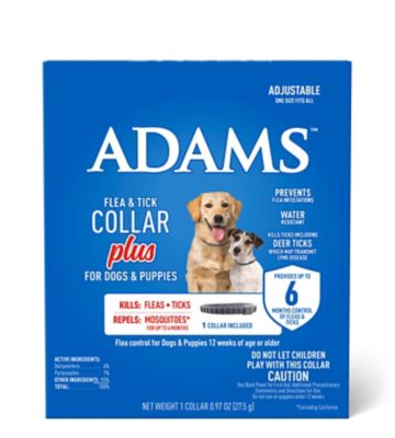 Adams F&T Collar Plus Dogs & Puppies 1 per box