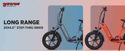 Image showing 6 th Young Electric 20 in. E-Flow Off-Road/Fat Tire Folding Electric Bicycle,Denim Blue