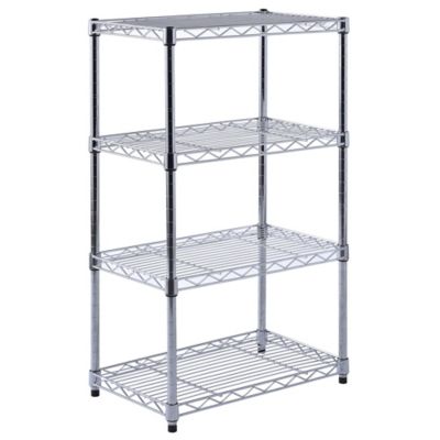 Muscle Rack 4 -Tier Chrome Wire Shelving 20 W x 12 D x 32 H