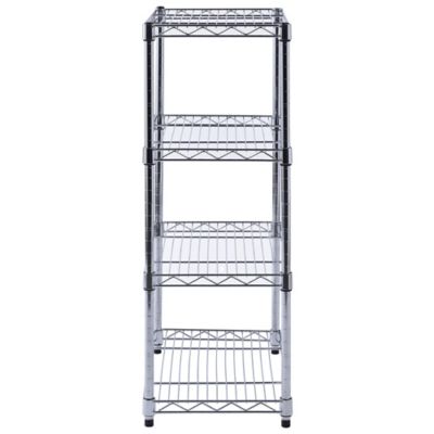 Image showing 8 th Muscle Rack 4-Shelf 20 in. x 12 in. x 32 in. Chrome Wire Shelving