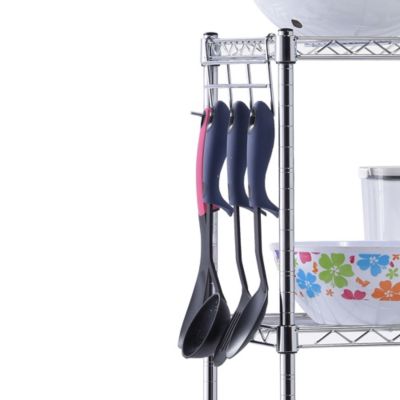 Image showing 7 th Muscle Rack 5-Shelf 24 in. x 14 in. x 59 in. Chrome Wire Shelving