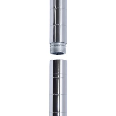 Image showing  6-Shelf 48 in. x 18 in. x 72 in. Chrome Mobile Wire Shelving