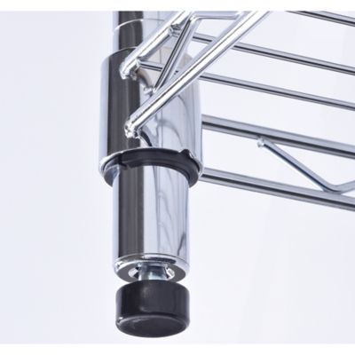 Image showing 5 th Muscle Rack 6-Shelf 48 in. x 18 in. x 72 in. Chrome Mobile Wire Shelving