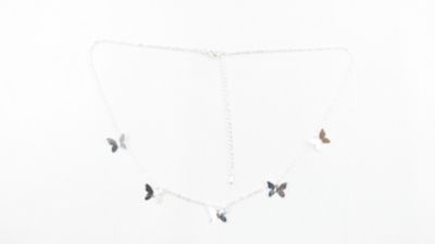 Buddy G's Shaky Butterfly Chain Necklace, Silver, 90781NKSILT