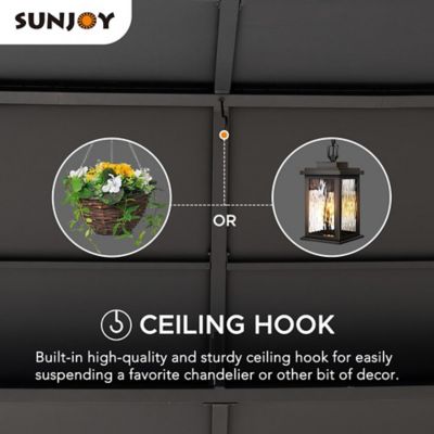 Image showing  Steel Gazebo with 2-Tier Hip Roof Hardtop, A102009141