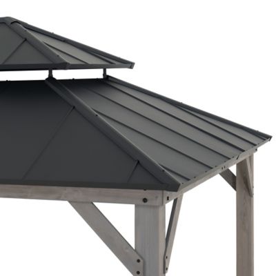 Image showing  Cedar Framed Gazebo with Steel Hardtop, A102032641