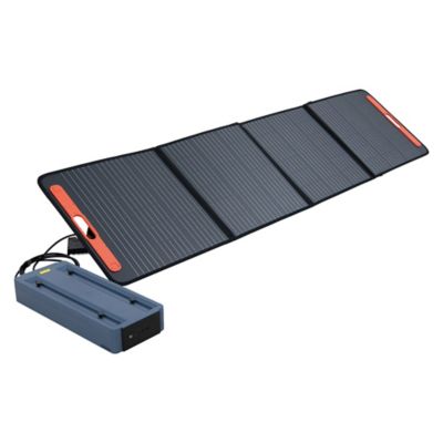 Image showing 7 th IceCove Portable Air Conditioner with Add-on Battery & Solar Panel 2500BTU AC Unit, Blue N101900300