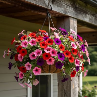 Image showing 1.5 gal. Petunia Basic Hanging Basket