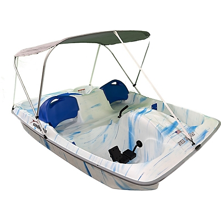 Sun Dolphin 5-Seat Slider Pedal Boat with Canopy, Ocean at Tractor Supply  Co.