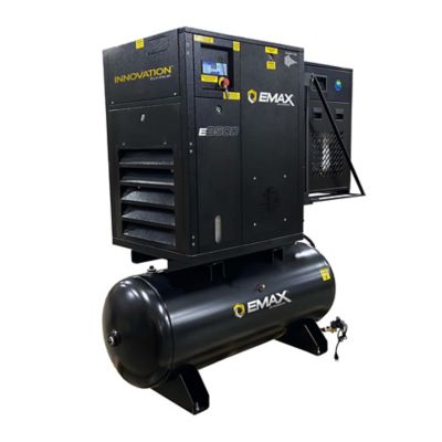 Image showing  15HP 3PH 57CFM100PSI 230V 120 Gallon Tank with Air Dryer Rotary Screw Compressor, ERIK150003