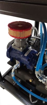 Image showing  20HP 3PH 77CFM 100PSI 230V 120 Gallon Tank with Air Dryer Rotary Screw Compressor, ERIK200003