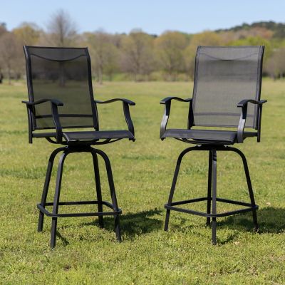 Image showing 2 th Flash Furniture 30 in. Outdoor Patio Bar Stools, 2-Pack