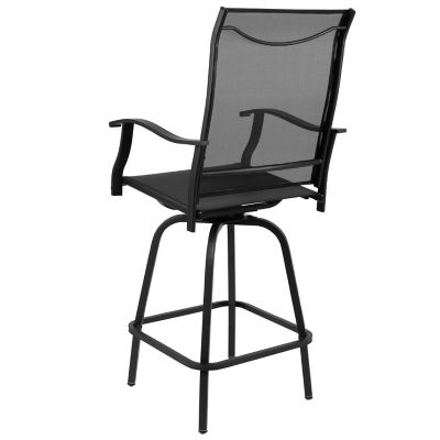 Image showing 4 th Flash Furniture 30 in. Outdoor Patio Bar Stools, 2-Pack