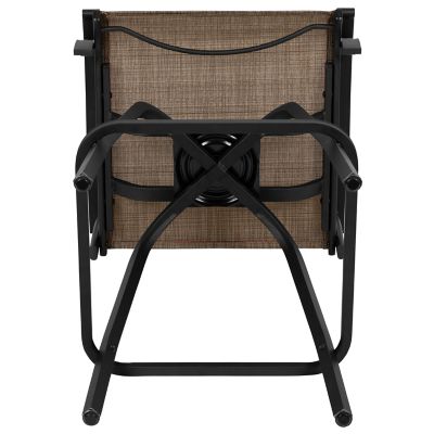 Image showing 8 th Flash Furniture 30 in. Outdoor Patio Bar Stools, 2-Pack