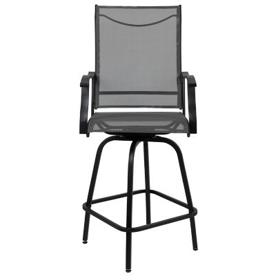 Image showing 6 th Flash Furniture 30 in. Outdoor Patio Bar Stools, 2-Pack