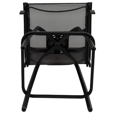 Image showing 8 th Flash Furniture 30 in. Outdoor Patio Bar Stools, 2-Pack