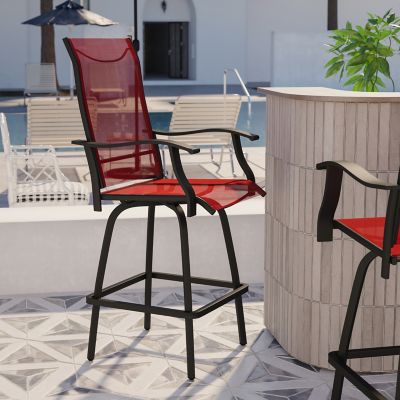 Image showing  30 in. Outdoor Patio Bar Stools, 2-Pack
